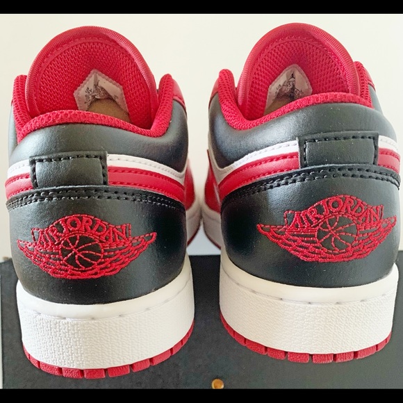 Nike ❌SOLD🎁Air Jordan 1 Low Reverse Black Toe 'Bulls' Mens 13 New. - Picture 7 of 8